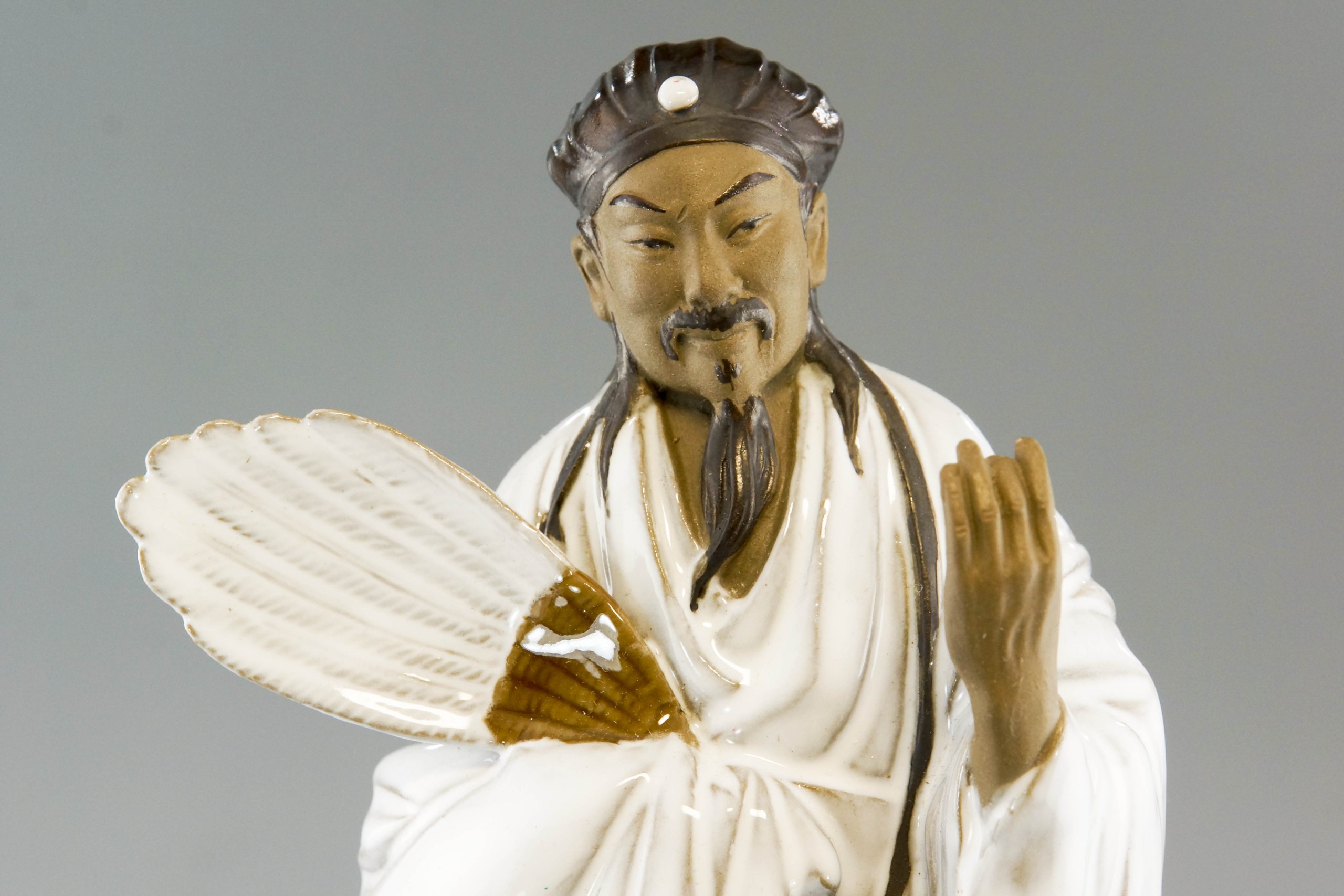 Amazon.co.jp: 中国 石湾窯 諸葛孔明(大) 置物 : ホーム＆キッチン